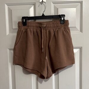 Comfrt Tan Athletic Shorts for Women